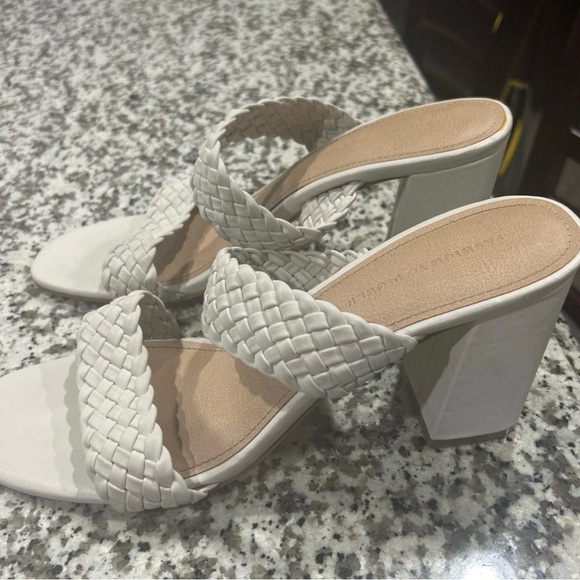 Woven Double-Strap Slide Sandals - Cream - Picture 2 of 4